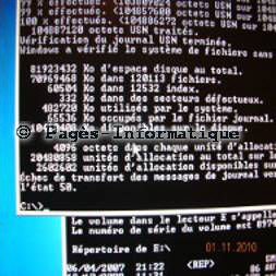 disque dur defectueux